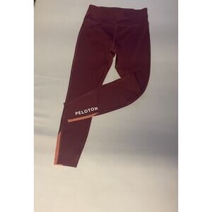Peloton x Outdoor Voices 7/8 Colorblock Leggings Burgundy Size M